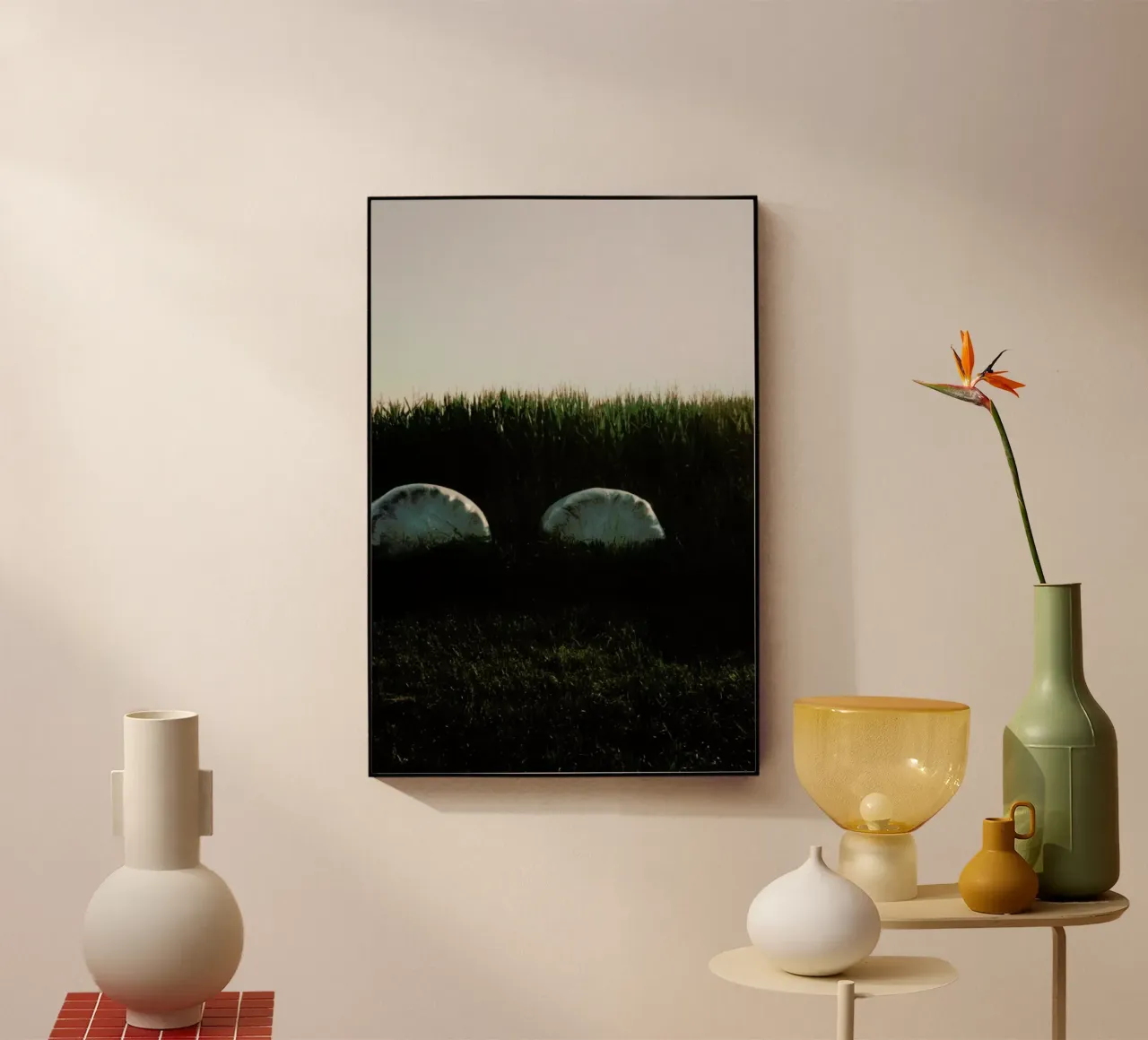 Analog Series Fields At Sundown plexiglass da Sebastian Hilgetag