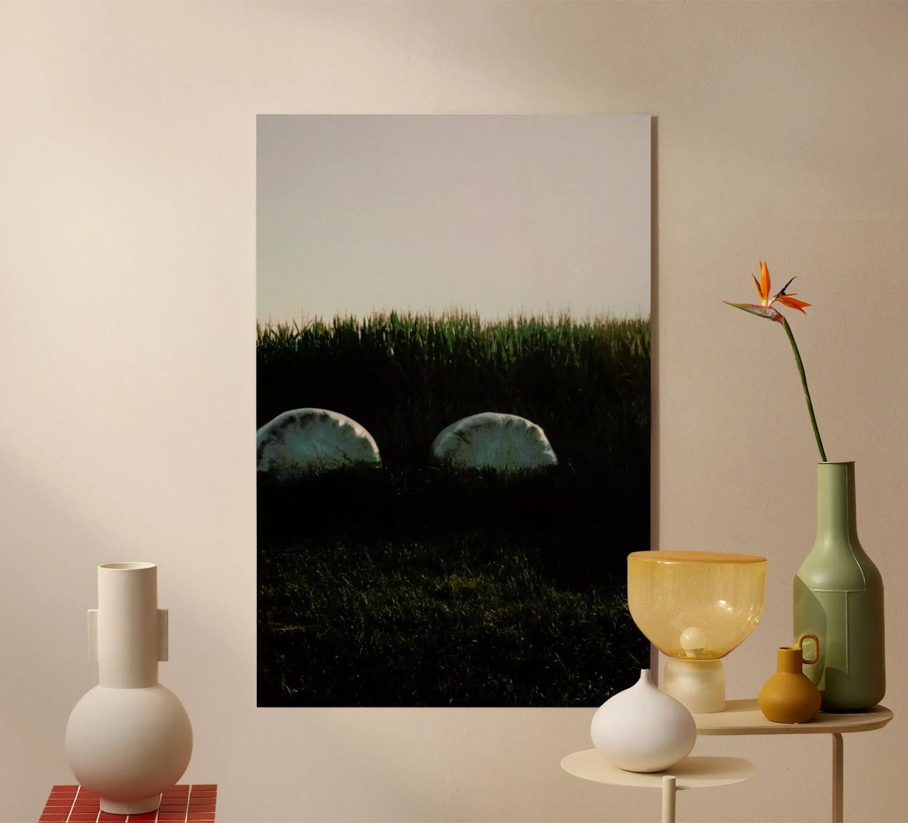 Analog Series Fields At Sundown plexiglass da Sebastian Hilgetag