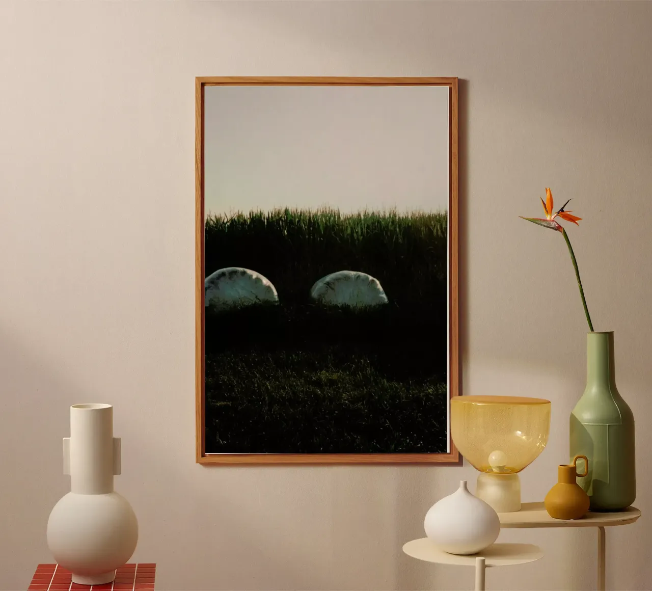 Analog Series Fields At Sundown alluminio dibond da Sebastian Hilgetag