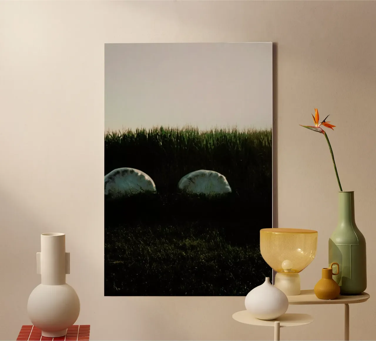 Analog Series Fields At Sundown lienzo de Sebastian Hilgetag