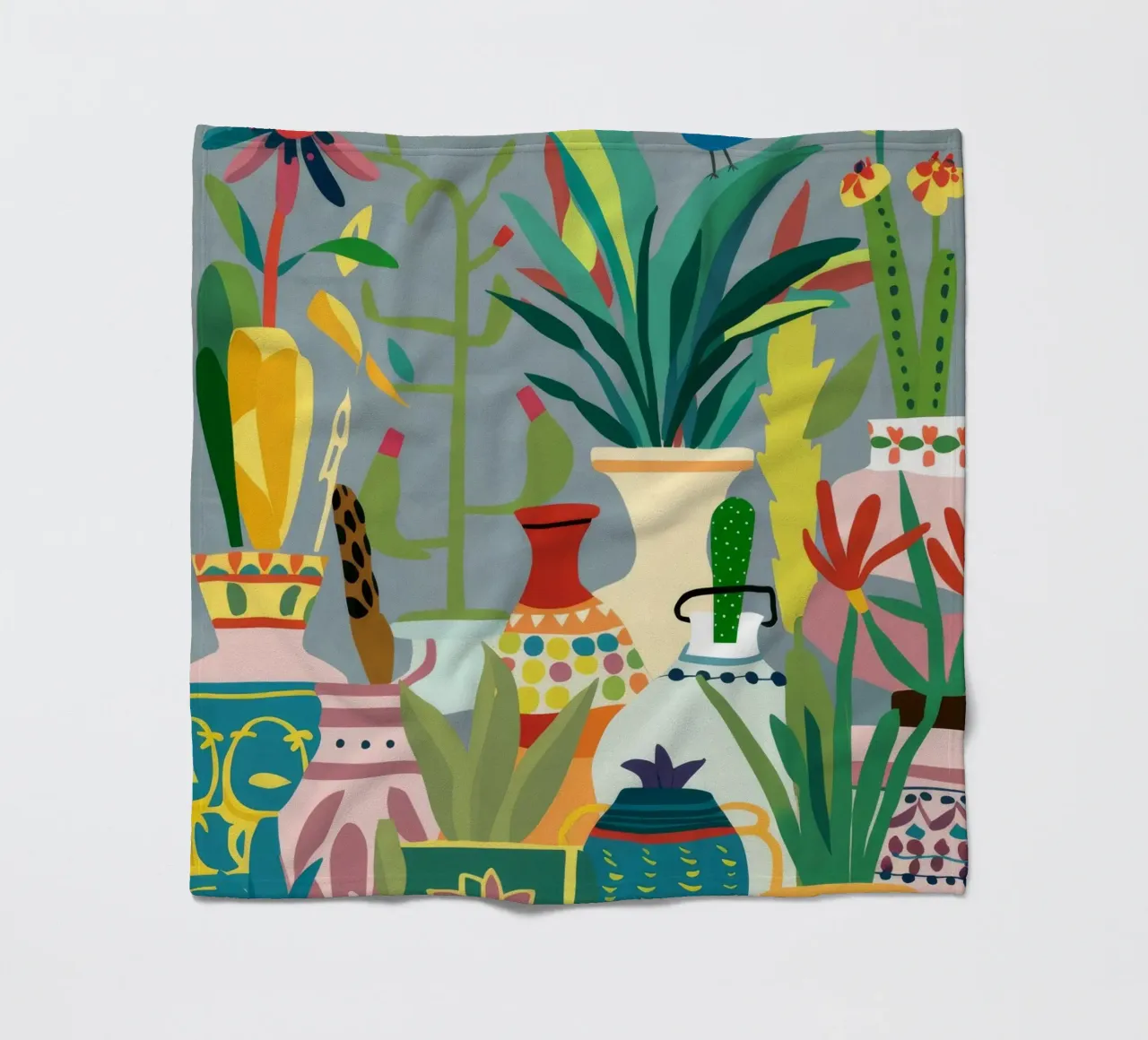 Eclectic Collector's Table fleece blanket by Moonlite Desire