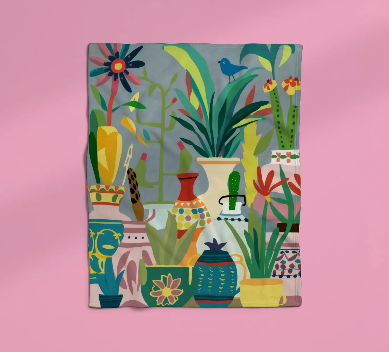 Eclectic Collector's Table fleece blanket by Moonlite Desire