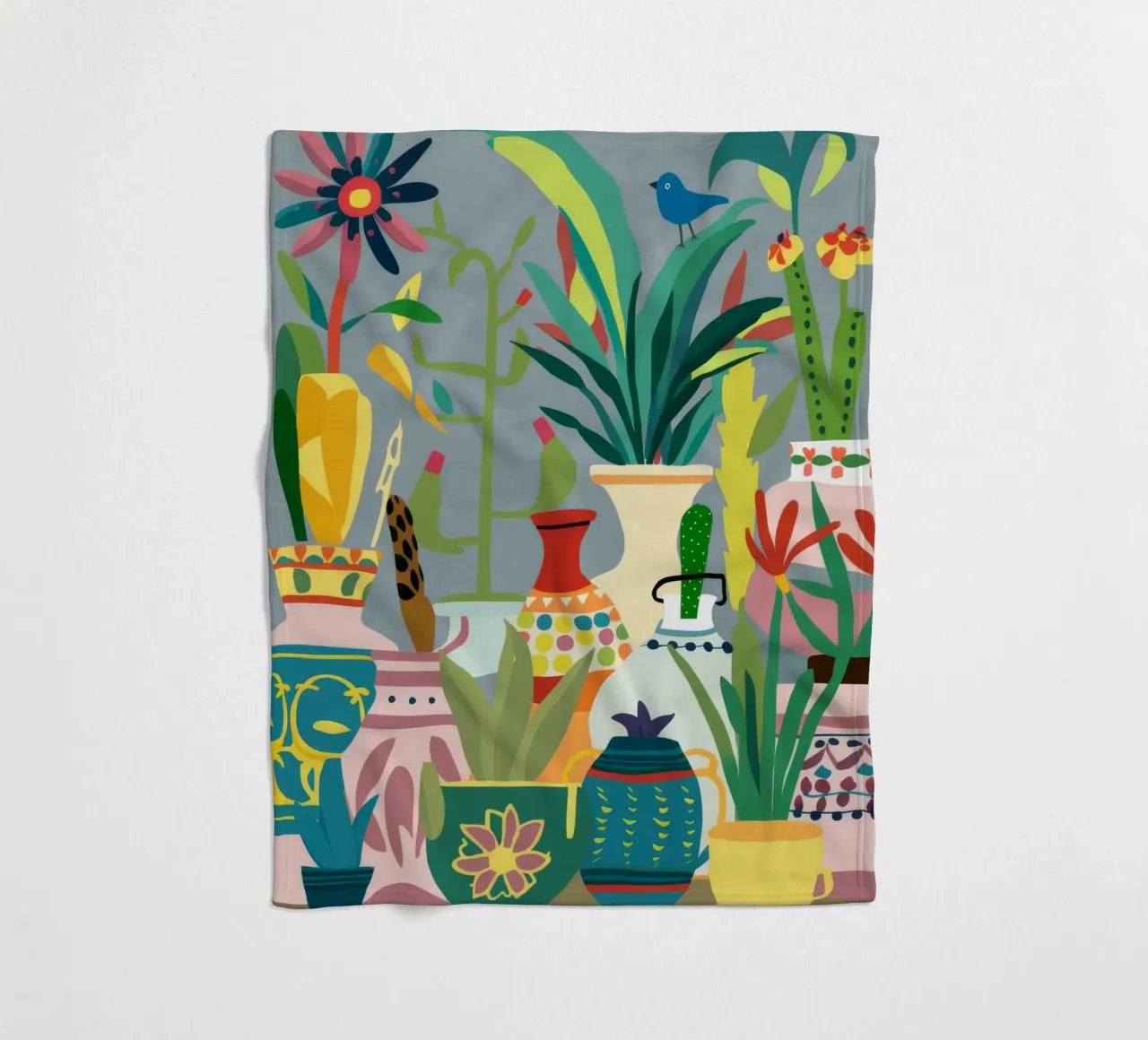 Eclectic Collector's Table fleece blanket by Moonlite Desire