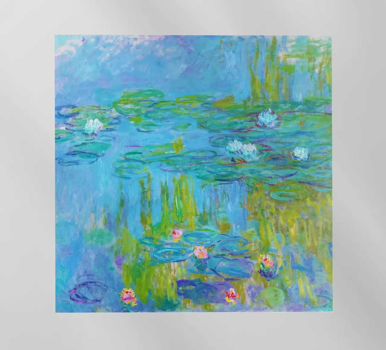 Le ninfee di Claude Monet pellicola backlit da Venus Art