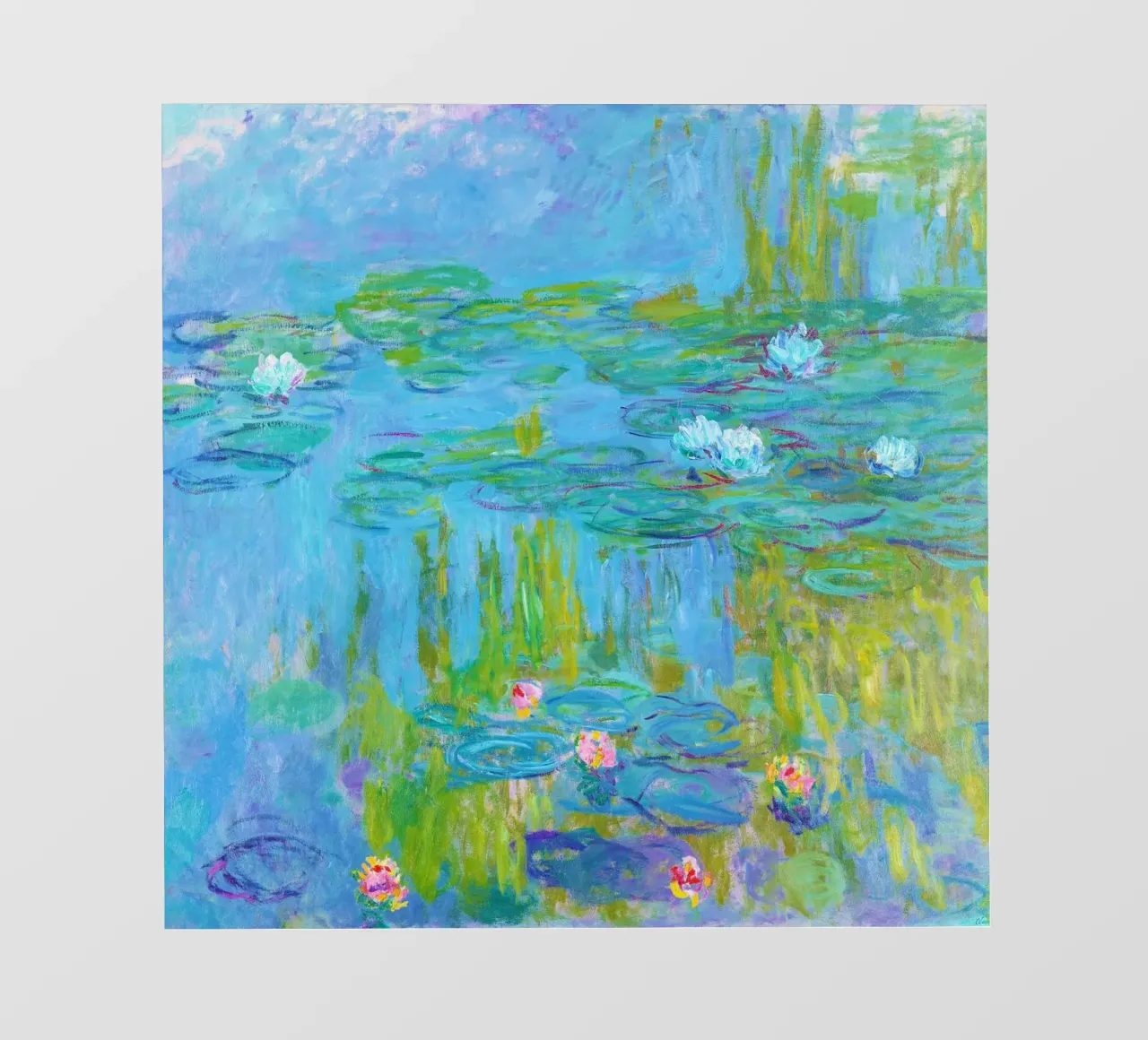 Le ninfee di Claude Monet pellicola backlit da Venus Art
