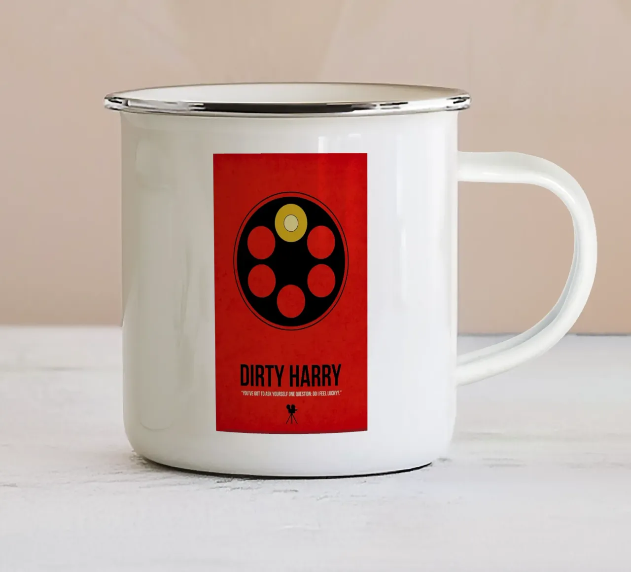 Dirty Harry tazza in smalto da Naxart