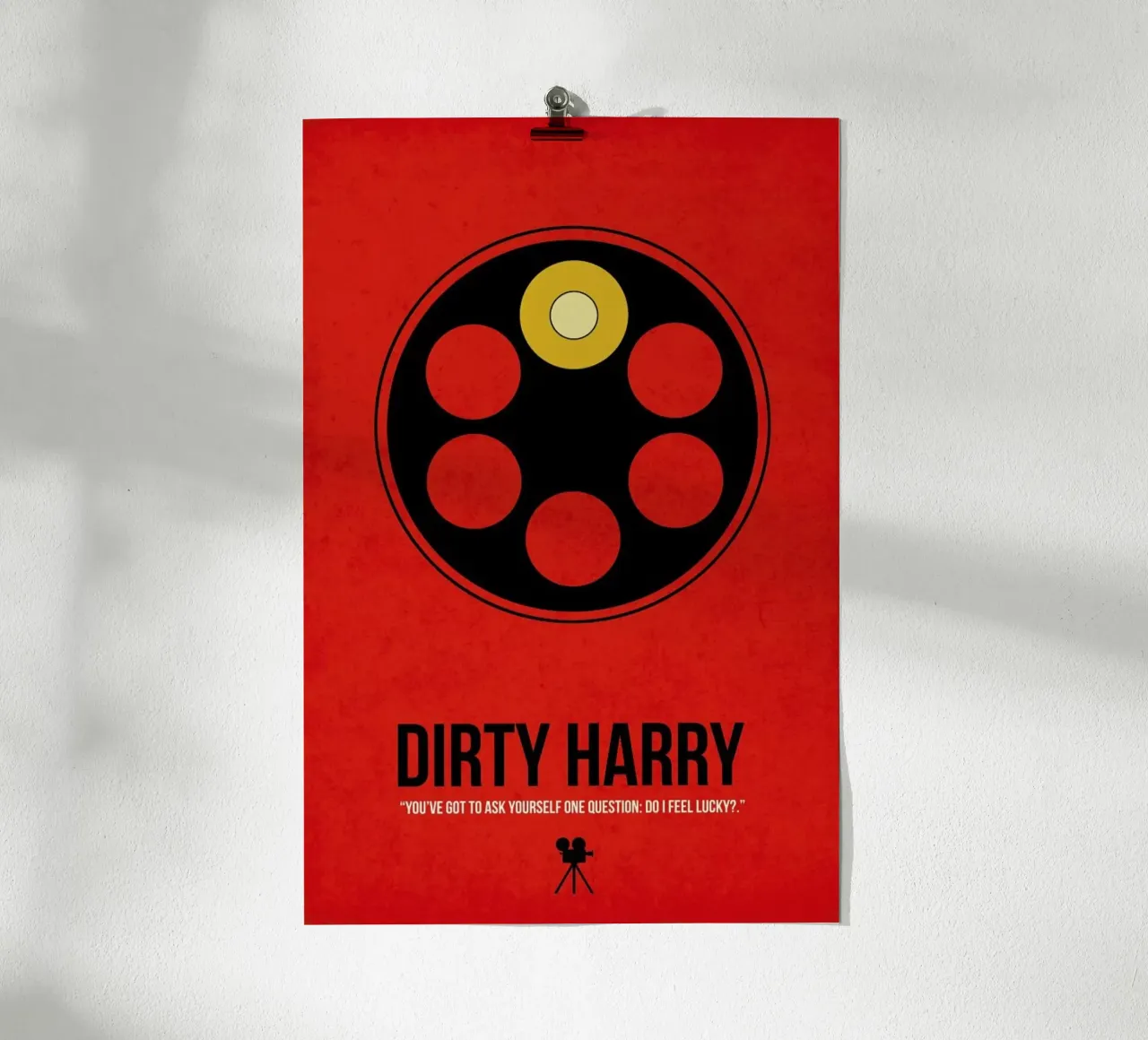 Dirty Harry poster con telaio in alluminio da Naxart