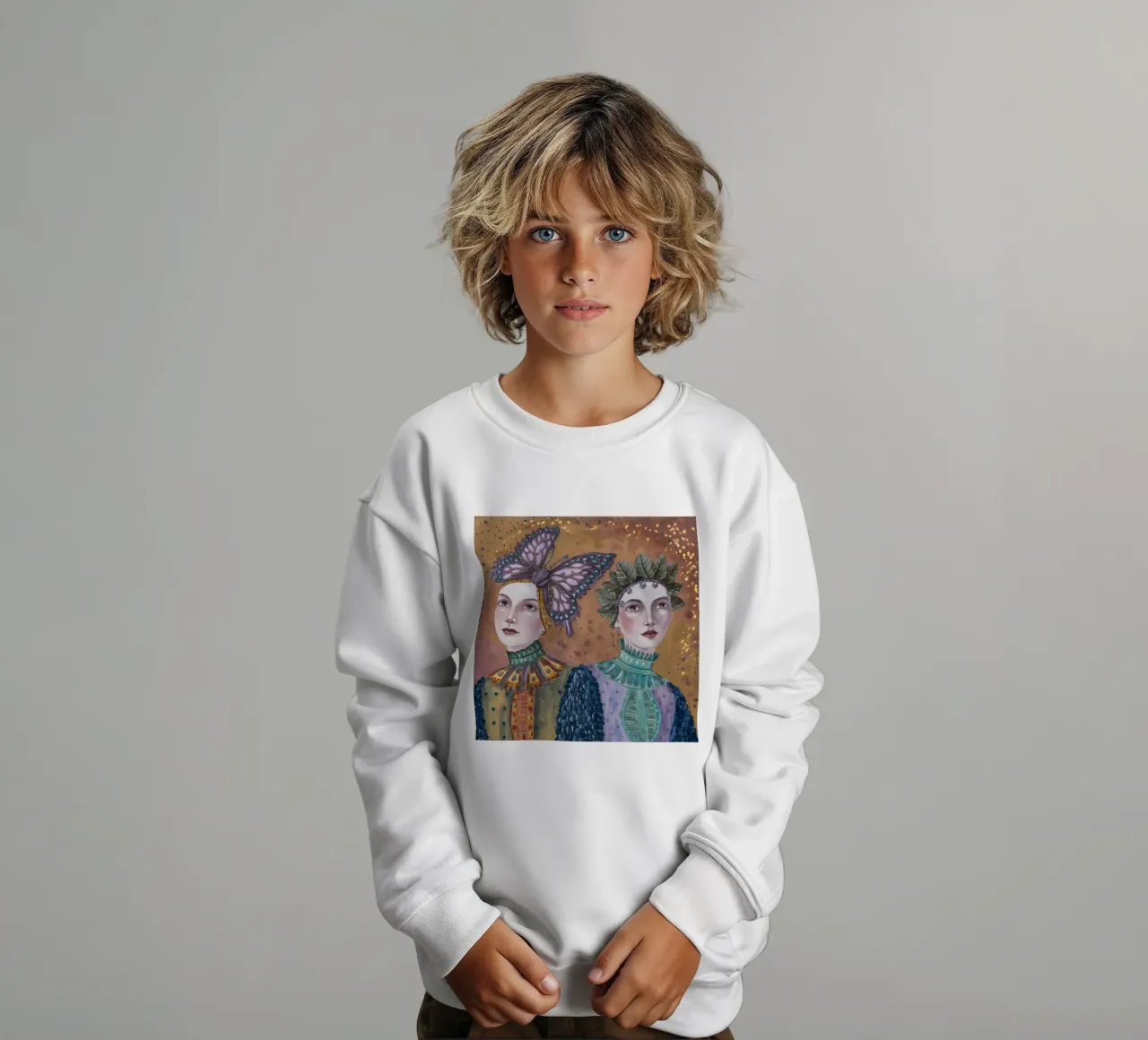 Gemelli ad ala di farfalla felpa bambino da Vivid Reverie
