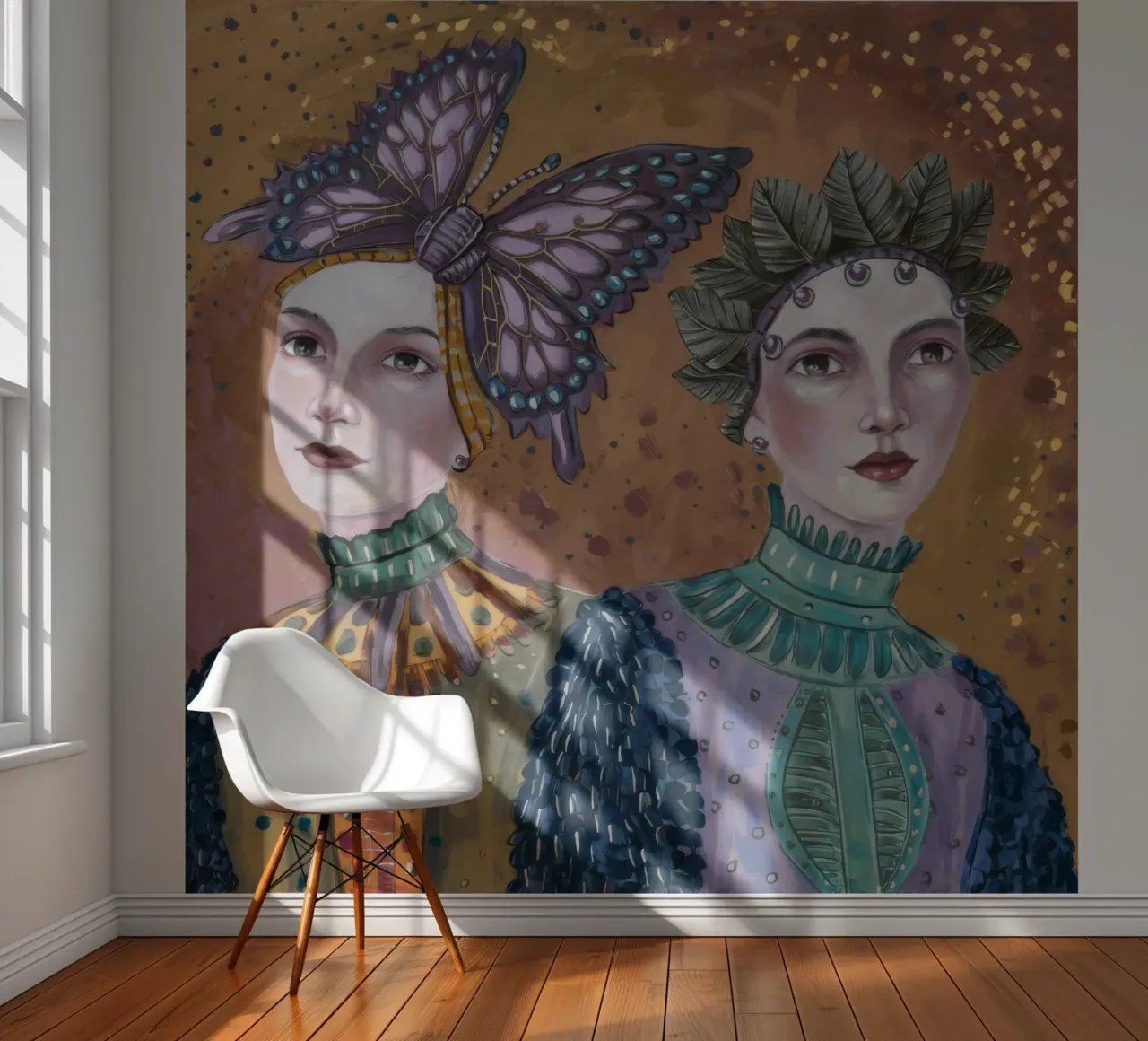 Butterfly Wing Twins photo wallpaper by Vivid Reverie