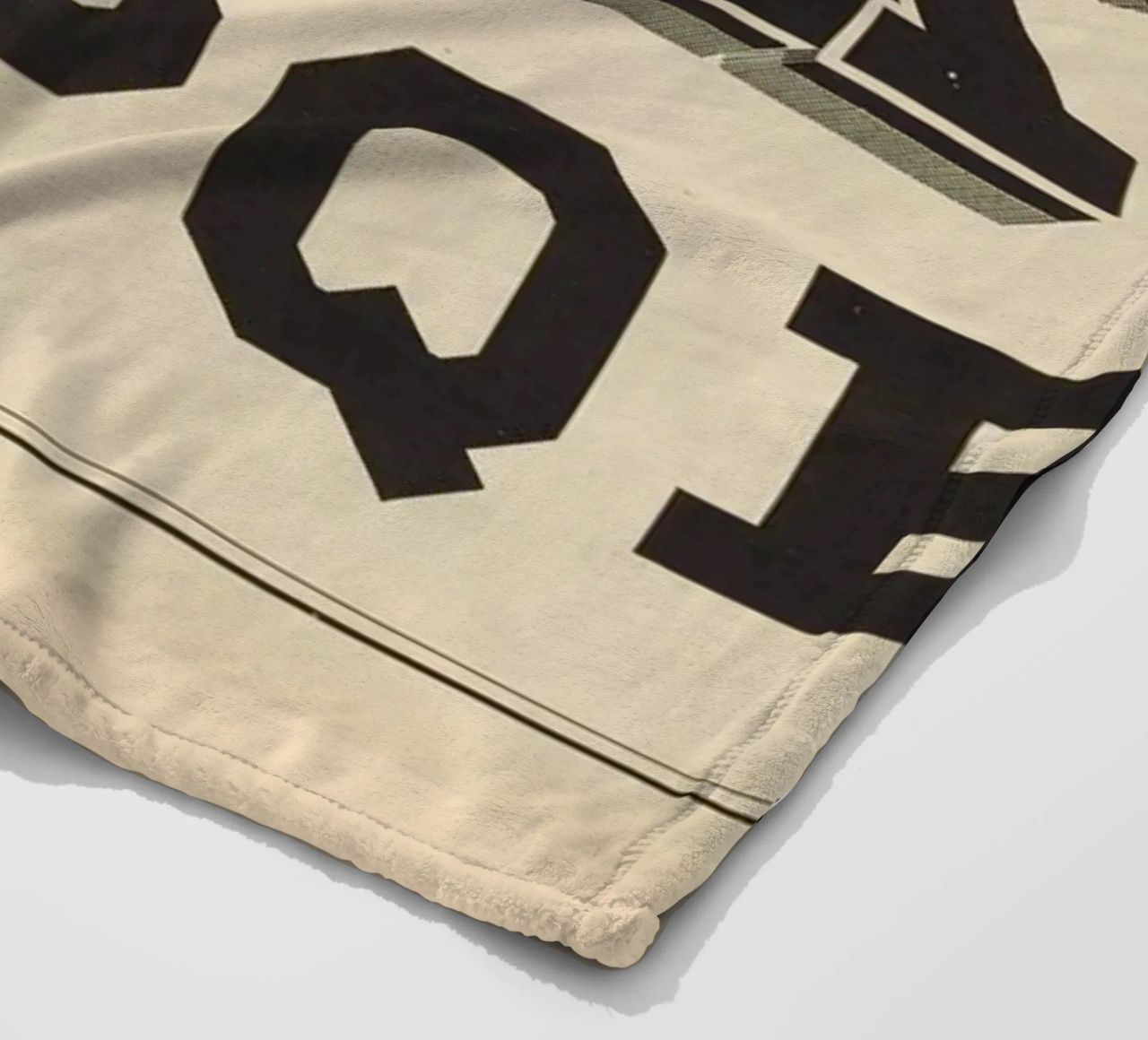 Boston Octagon Full Block Alphabet - Vintage Typography Prin fleece blanket by ClubArt
