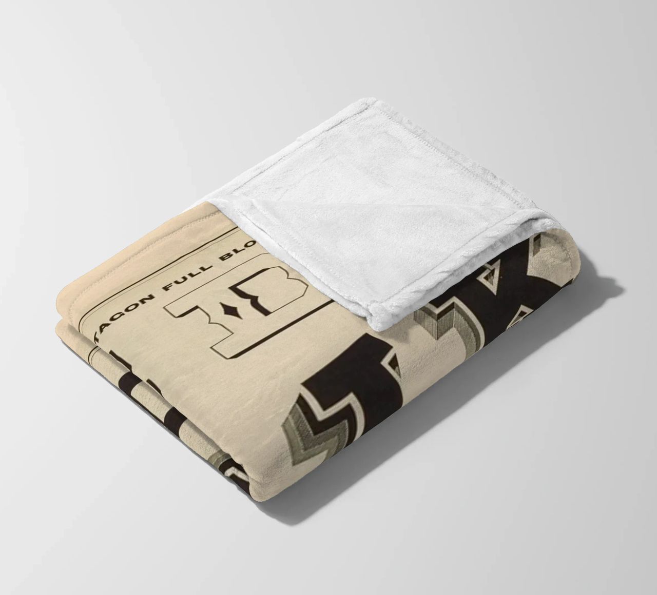 Boston Octagon Full Block Alphabet - Vintage Typography Prin fleece blanket by ClubArt