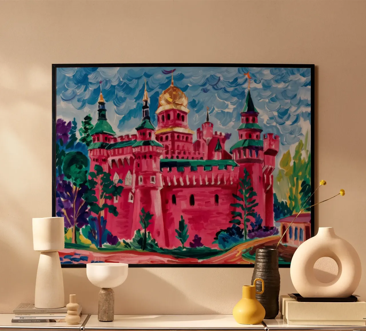 Grandezza del Palazzo di Rubino poster con telaio in plastica da Lush Essence