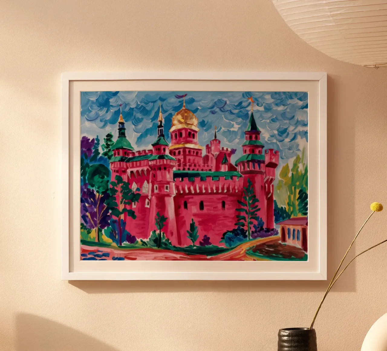 Grandezza del Palazzo di Rubino poster con telaio in plastica da Lush Essence