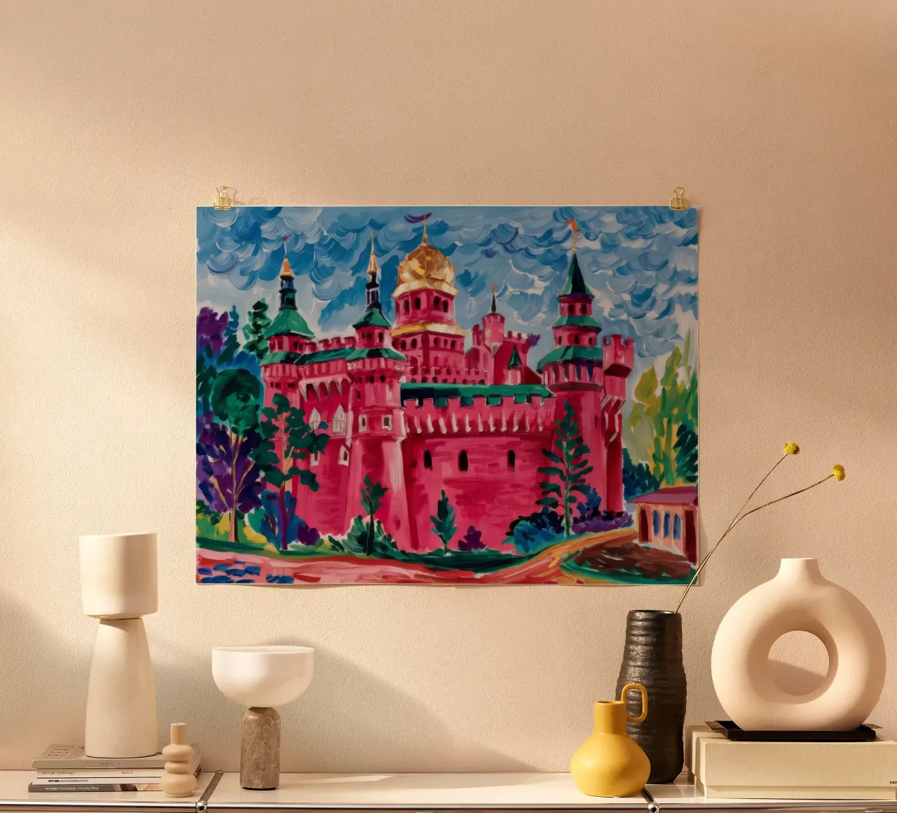 Grandezza del Palazzo di Rubino poster con telaio in plastica da Lush Essence