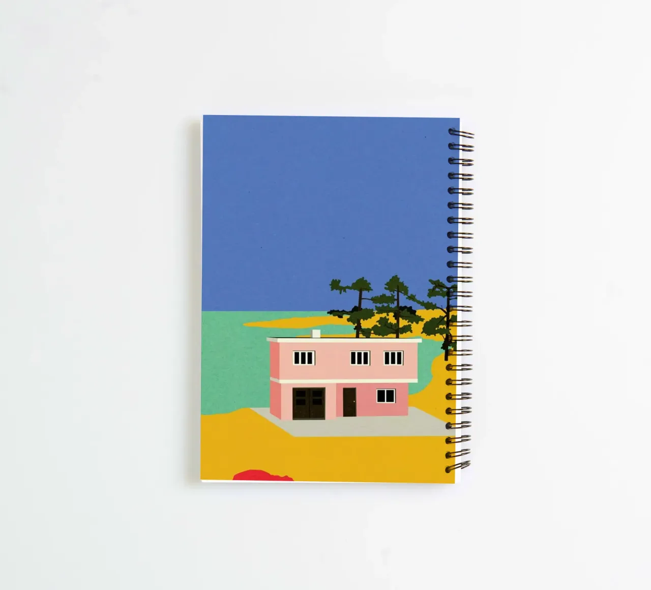 Modern House By The Sea spiral notebook by Rosi Feist