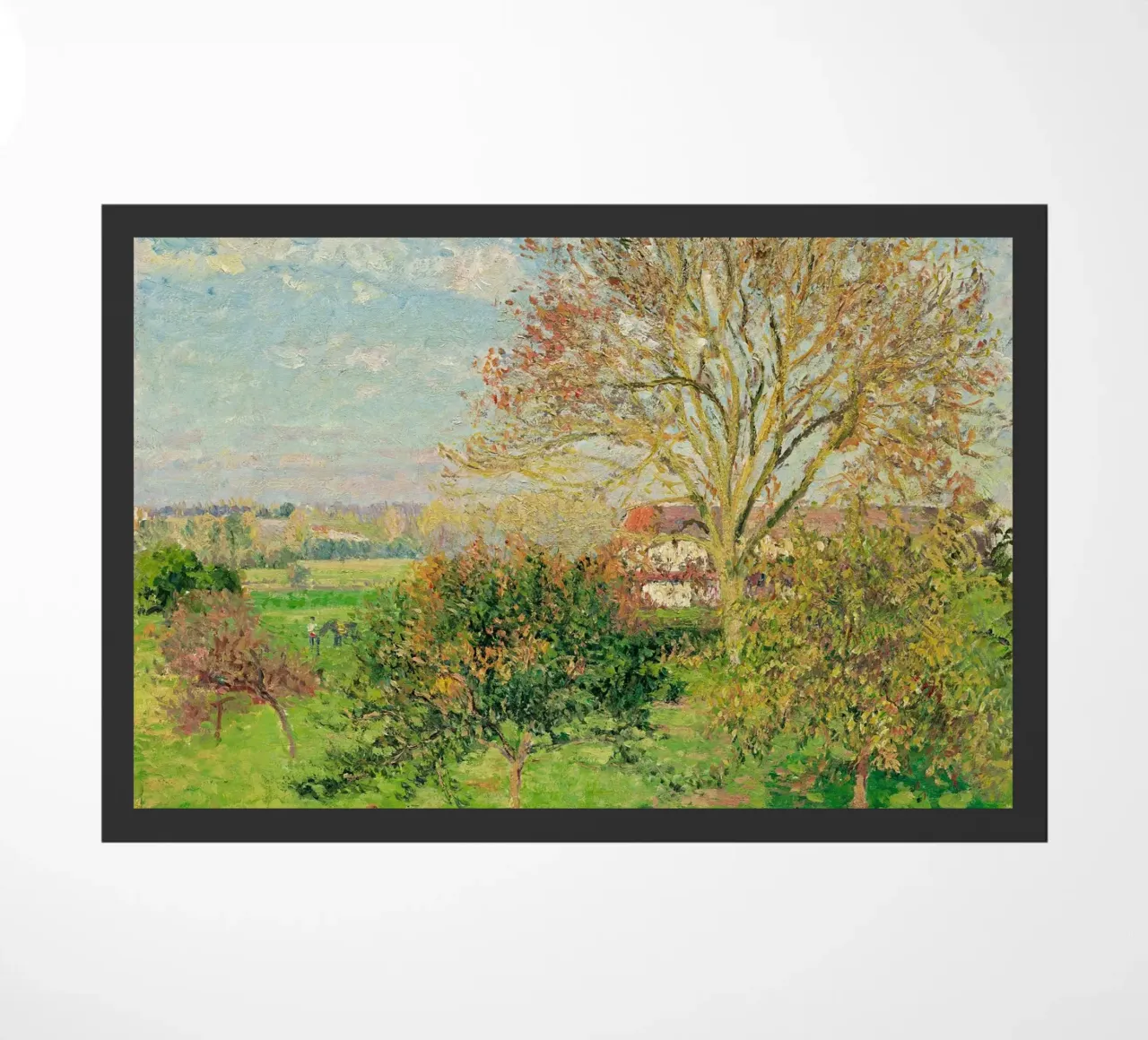 Il grande noce, mattino d'autunno di Camille Pissarro zerbino da Venus Art