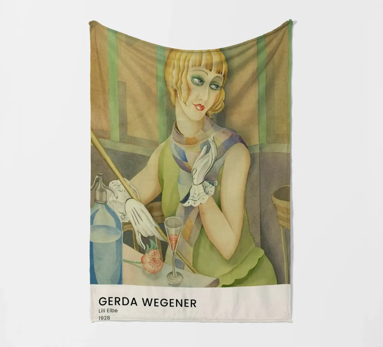 Gerda Wegener - Lili Elbe II coperta in pile da Vintage by JUNIQE