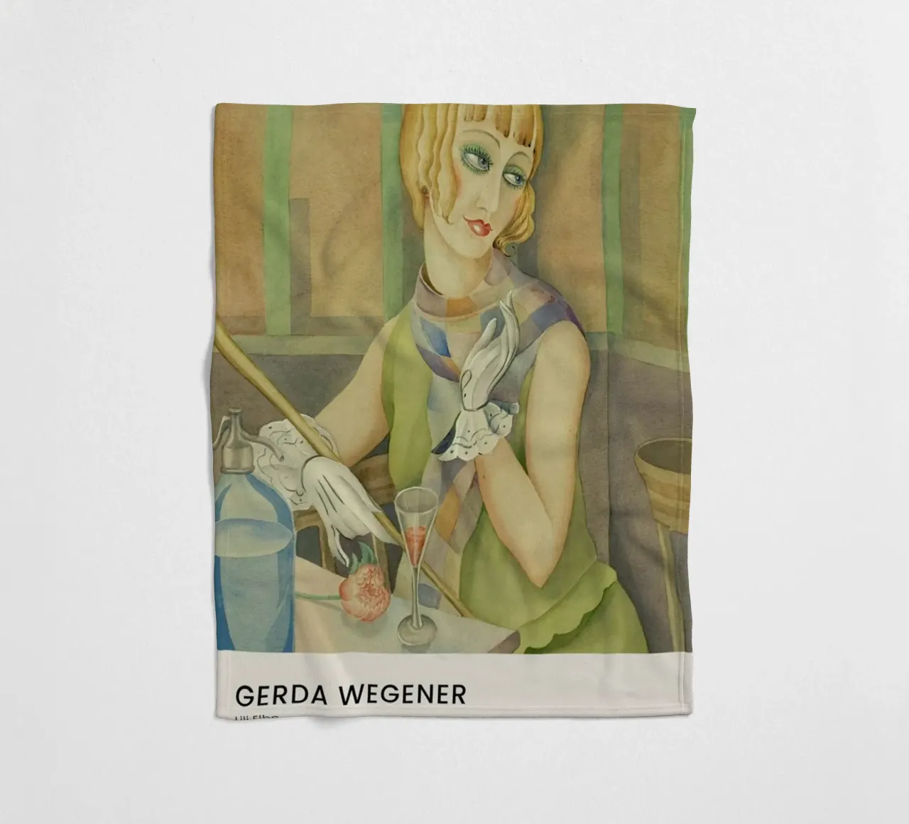 Gerda Wegener - Lili Elbe II coperta in pile da Vintage by JUNIQE
