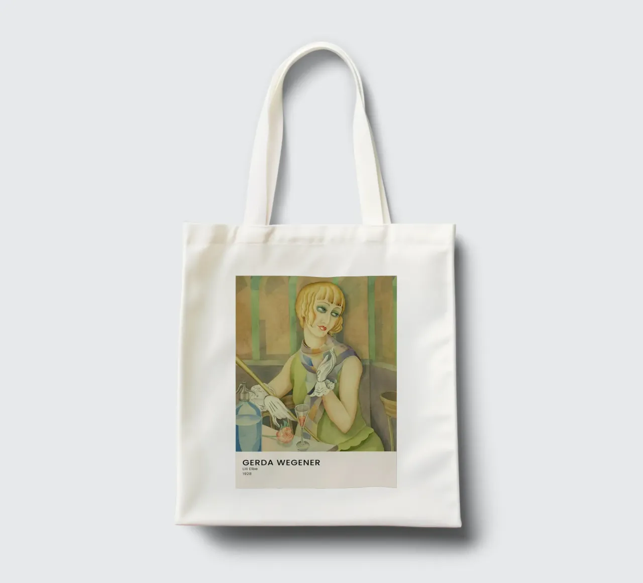 Gerda Wegener - Lili Elbe II borsa in juta da Vintage by JUNIQE