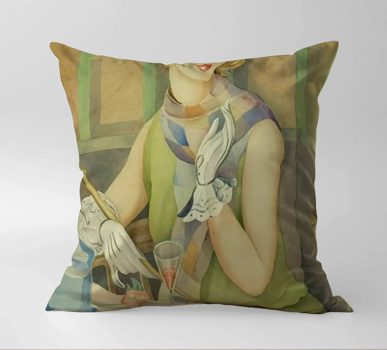 Gerda Wegener - Lili Elbe II cuscino da Vintage by JUNIQE