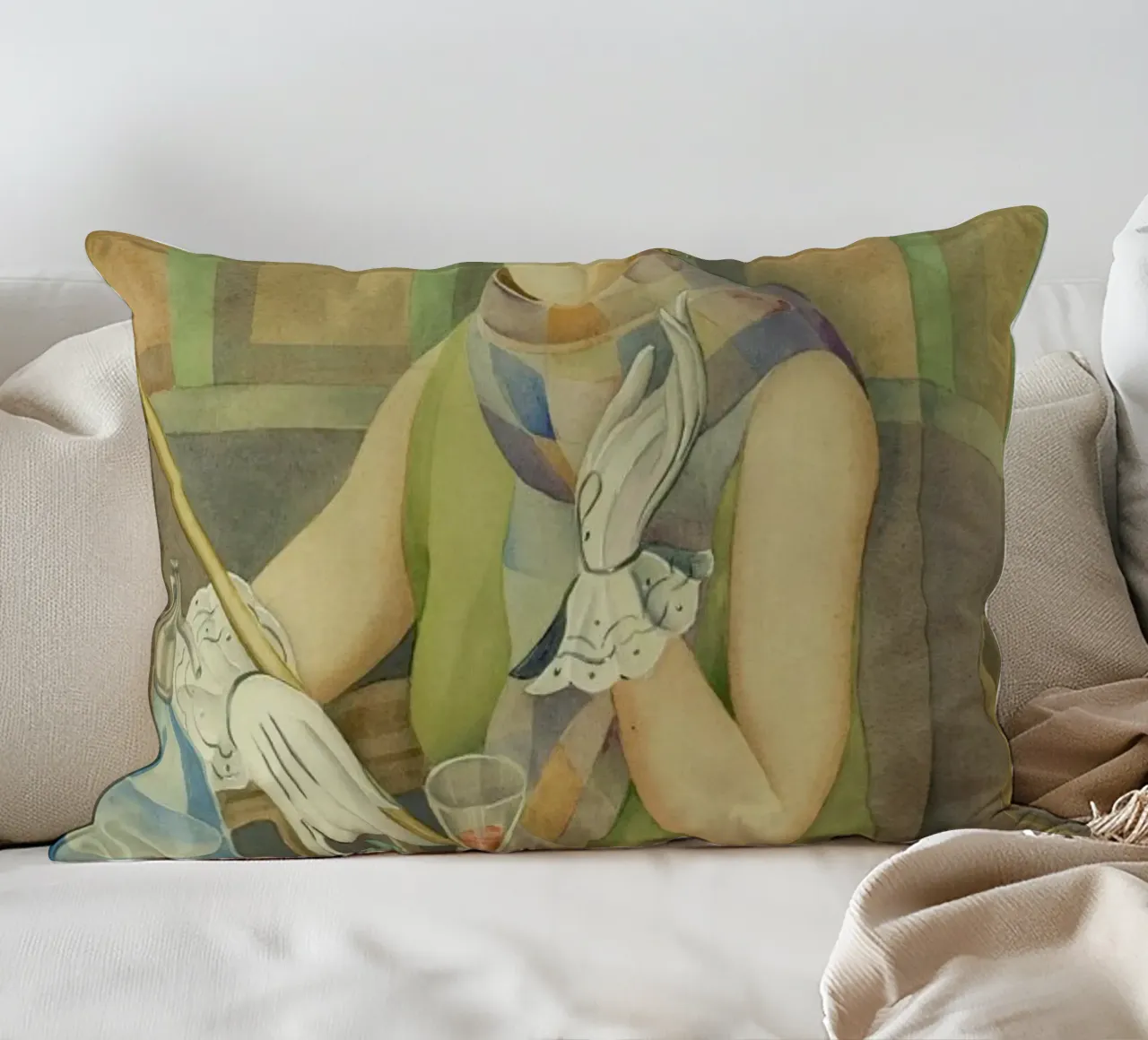 Gerda Wegener - Lili Elbe II cuscino da Vintage by JUNIQE