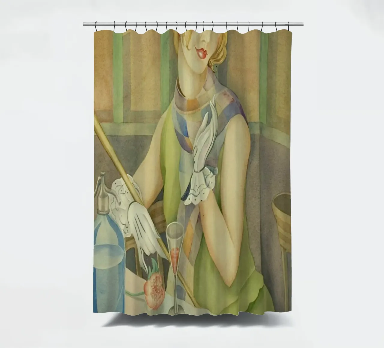 Gerda Wegener - Lili Elbe II Duschvorhang von Vintage by JUNIQE