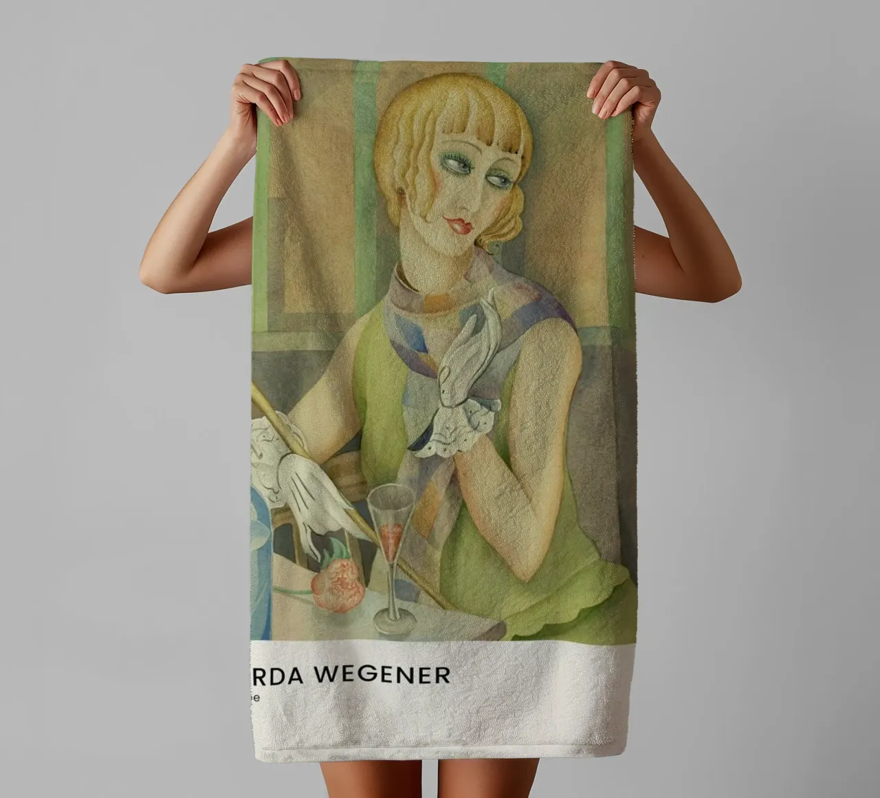 Gerda Wegener - Lili Elbe II asciugamano da bagno da Vintage by JUNIQE
