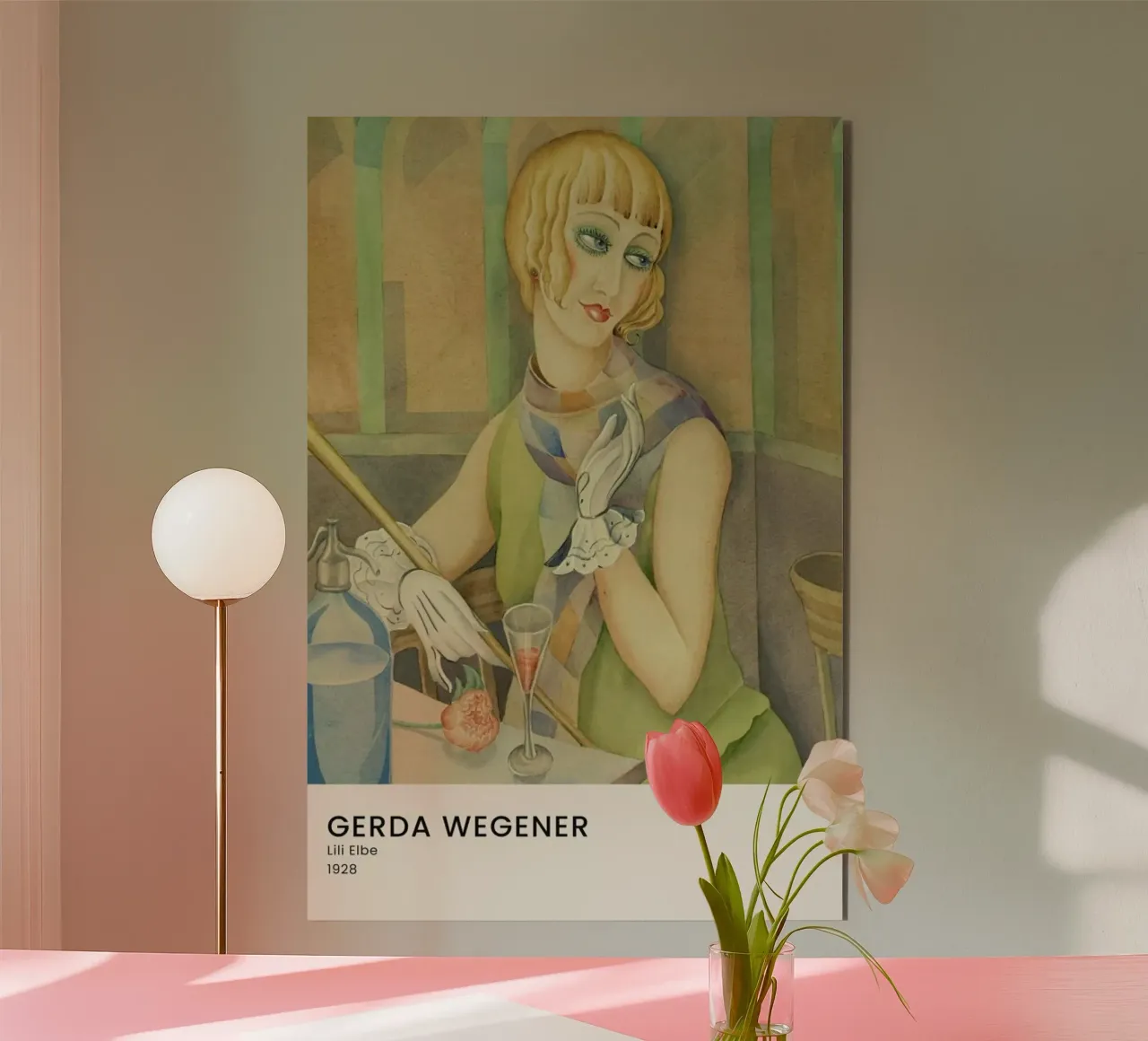 Gerda Wegener - Lili Elbe II alluminio dibond da Vintage by JUNIQE