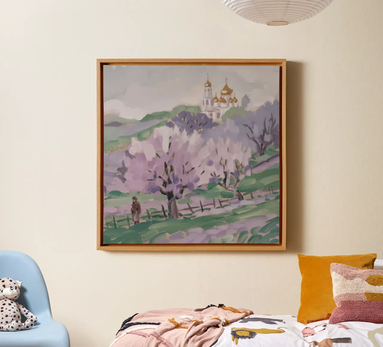 Orchards voorjaarsbloei canvas met Baklijst van Radiance Landscape