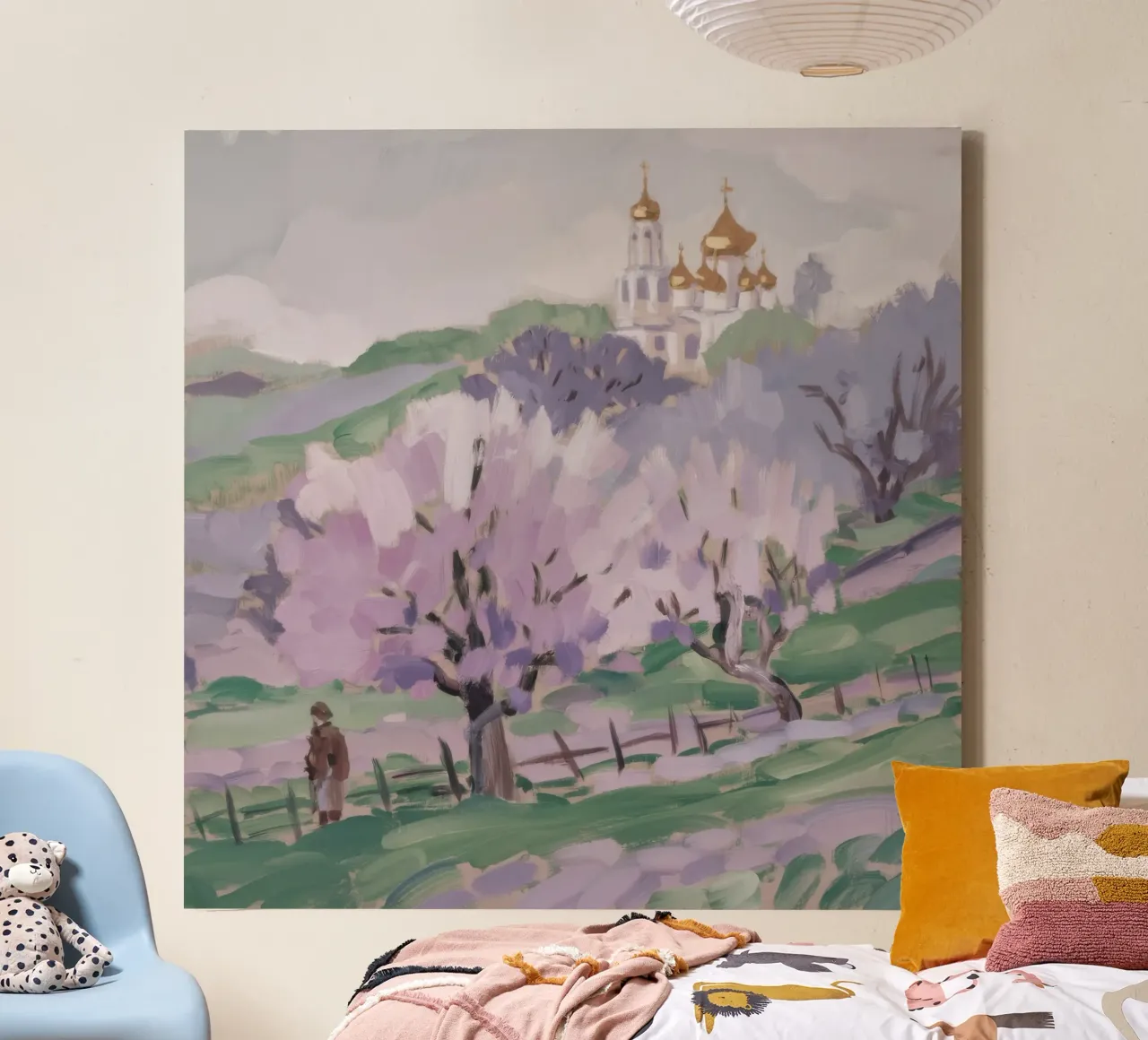 Orchards voorjaarsbloei canvas met Baklijst van Radiance Landscape