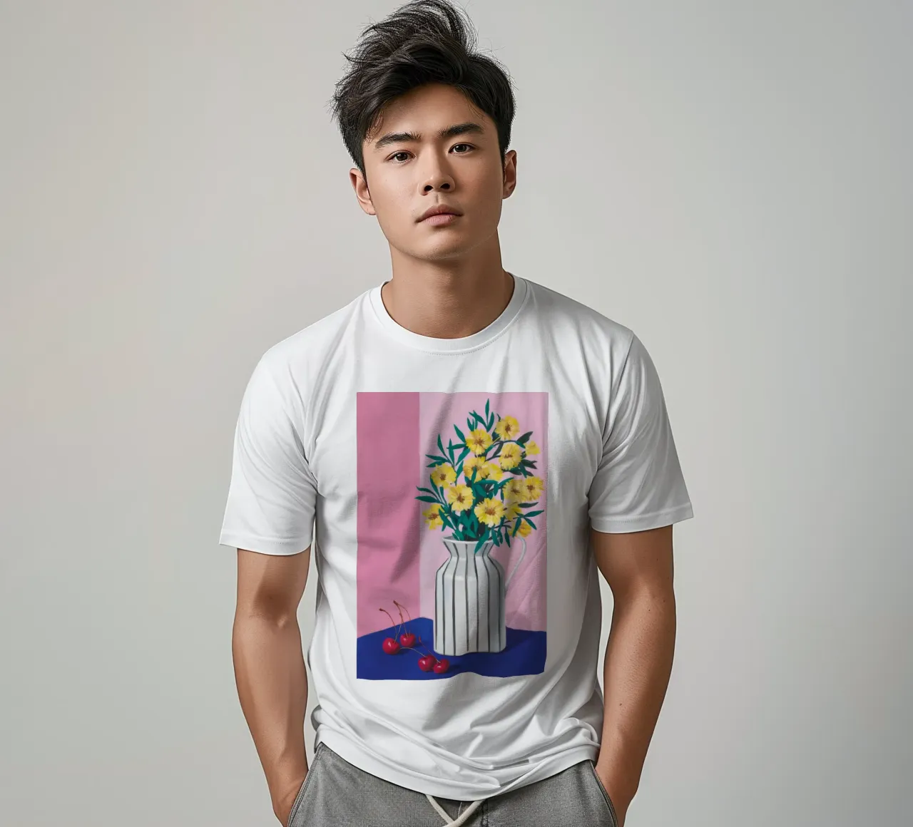 Girasole a righe Pop t-shirt da Moonlite Desire