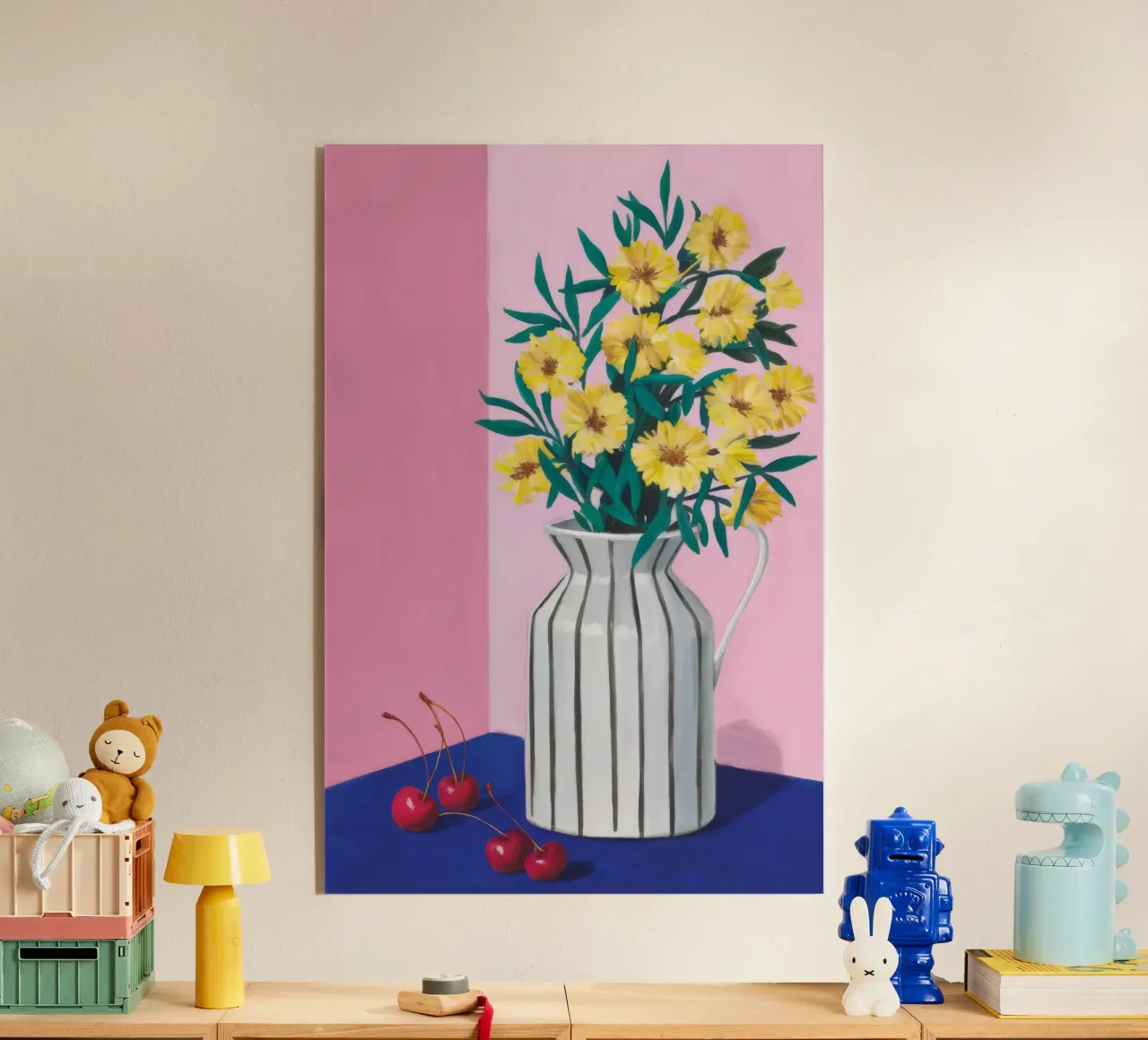 Girasole a righe Pop plexiglass da Moonlite Desire