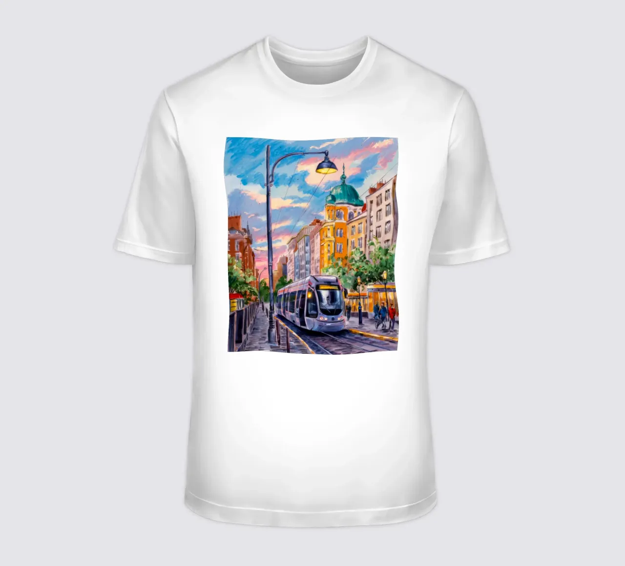 Urban Tram Twilight t-shirt by Lush Essence