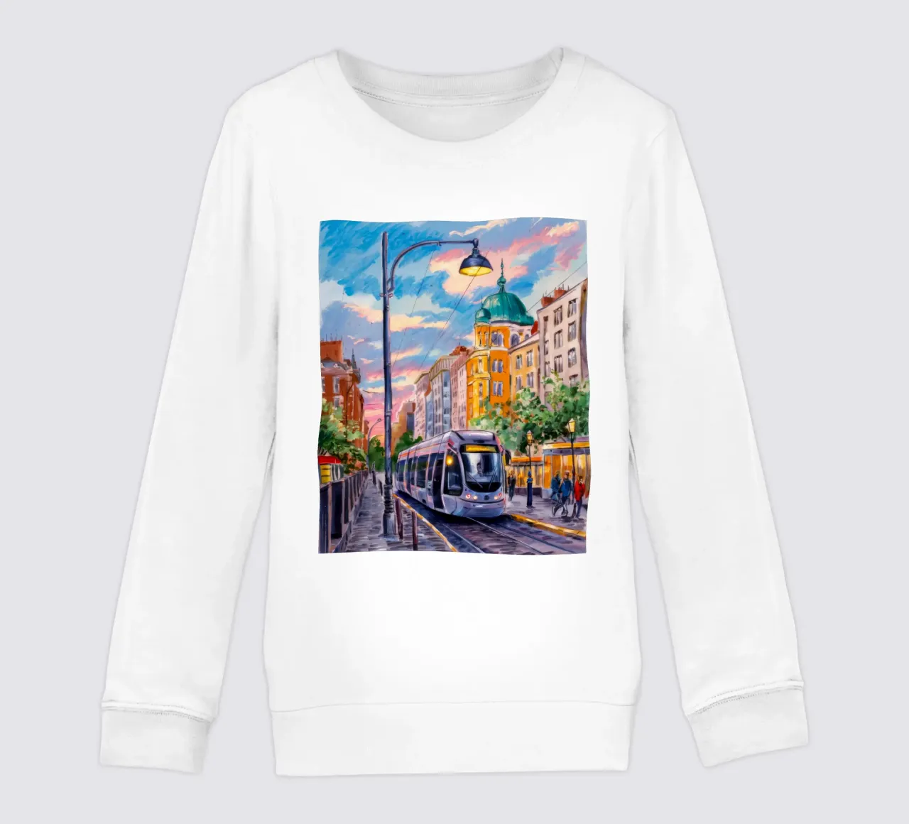 Urban Tram Twilight kids sweatshirt by Lush Essence