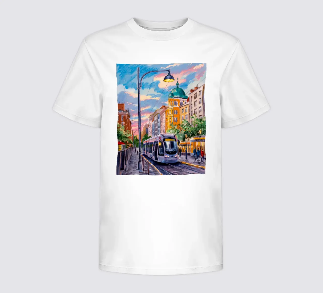 Urban Tram Twilight kids t-shirt by Lush Essence