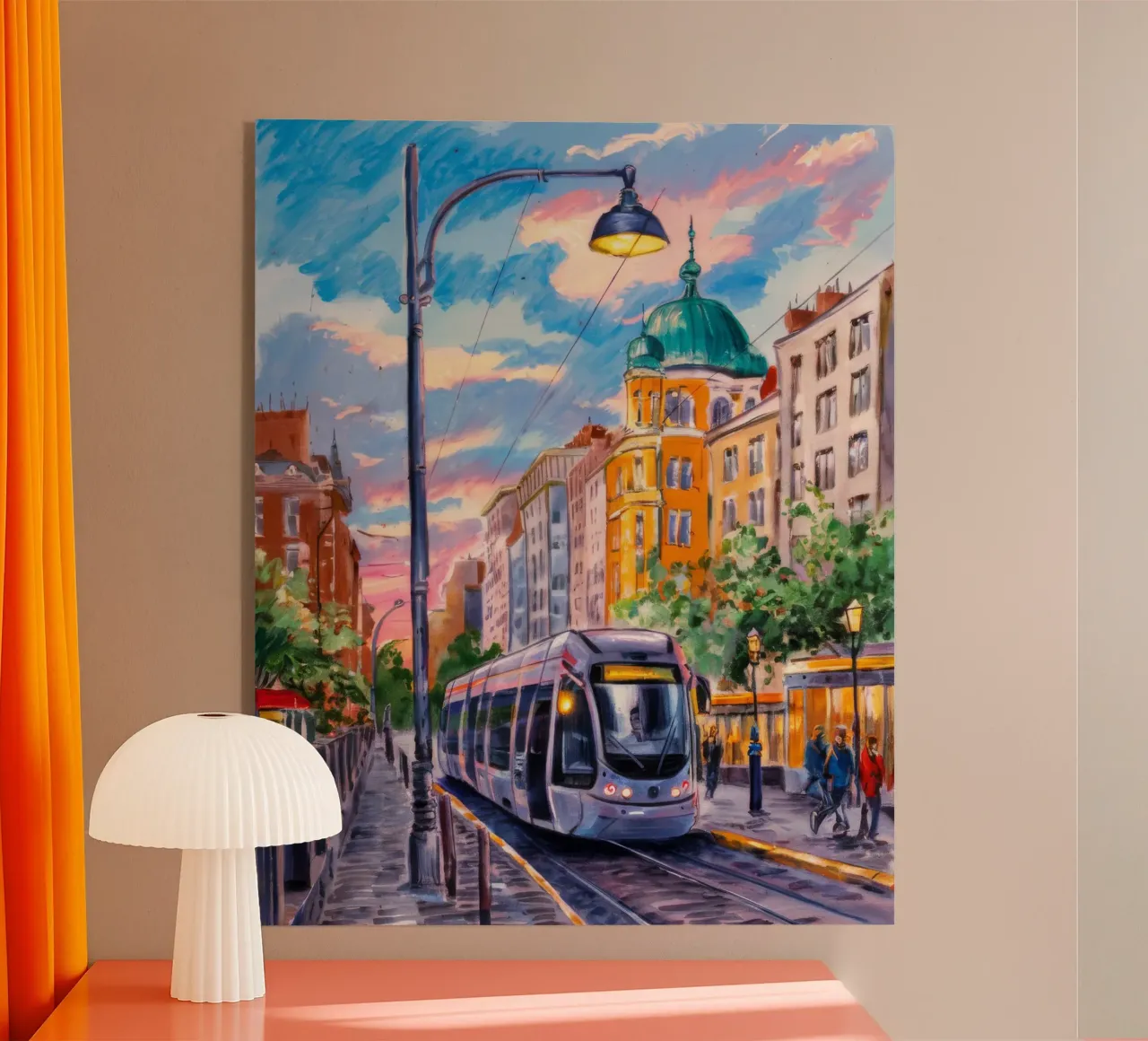 Urban Tram Twilight acrylic glass by Lush Essence