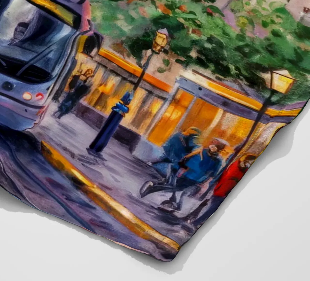 Urban Tram Twilight fleece blanket by Lush Essence
