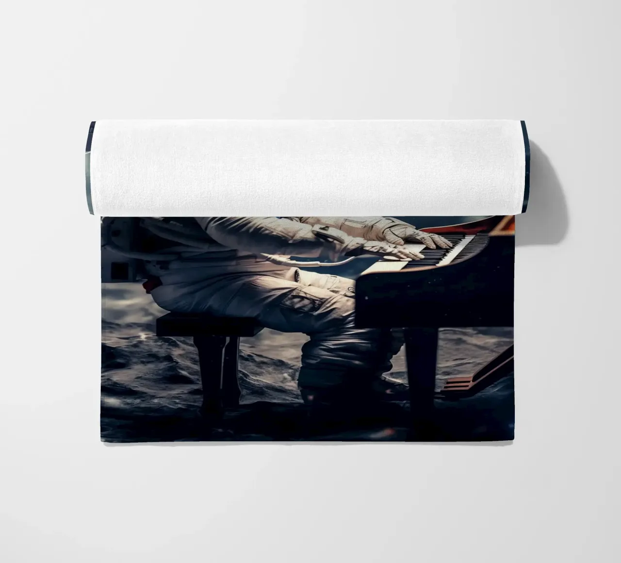 Astronaut Play Piano telo mare da Fleur de Lys