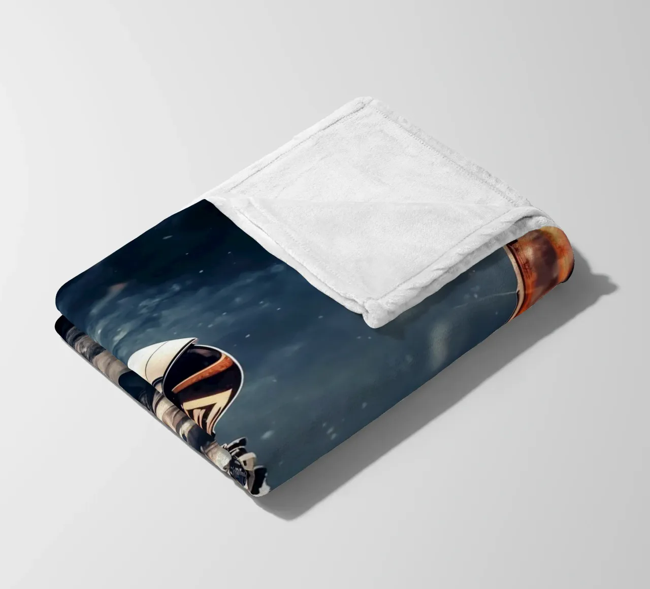 Astronaut Play Piano coperta in pile da Fleur de Lys