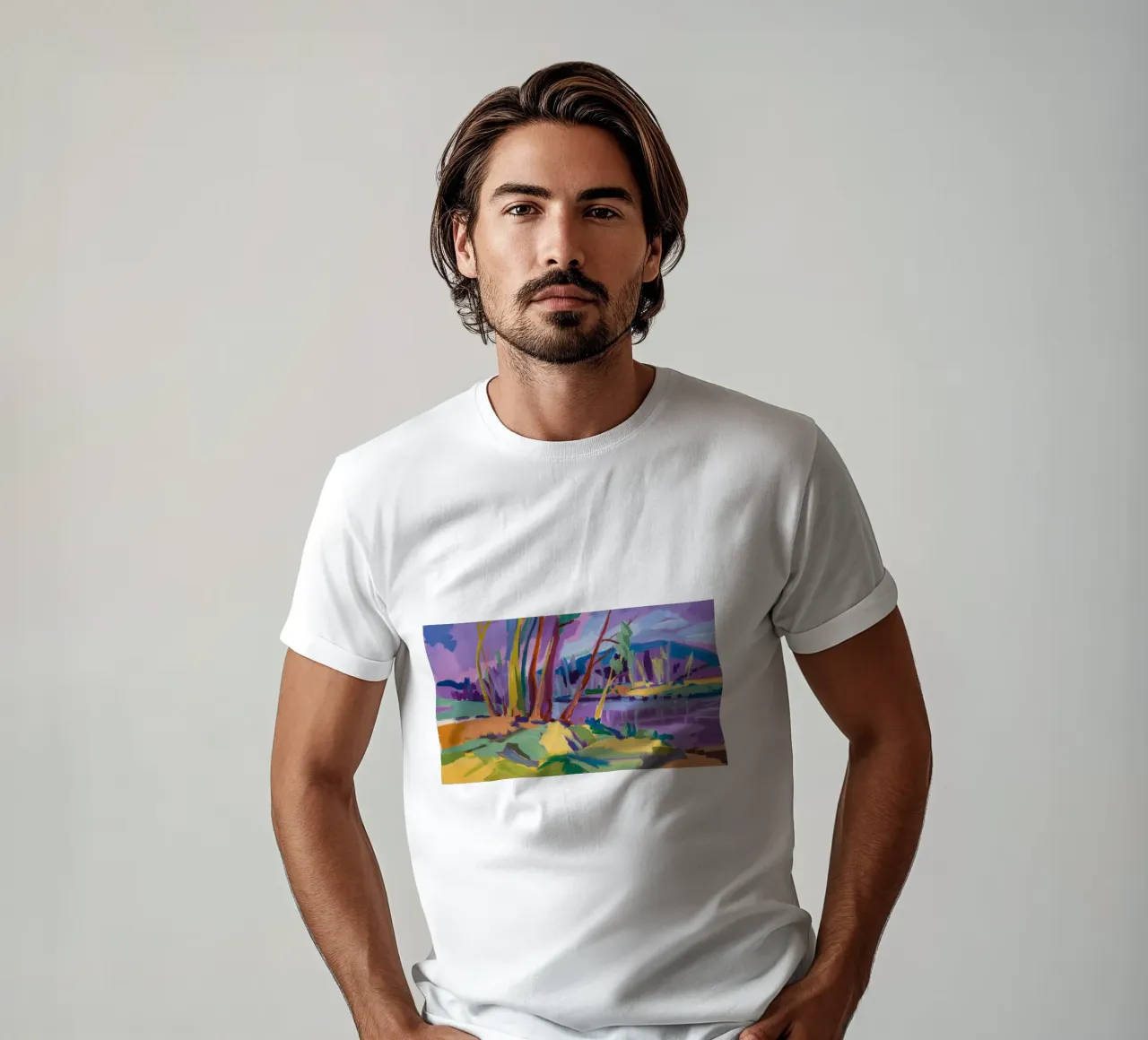 Rainbow River Path t-shirt by Radiance Landscape