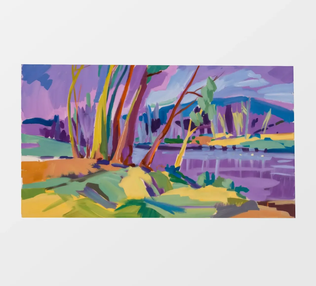 Sendero del río Arco Iris papel para pared de Radiance Landscape