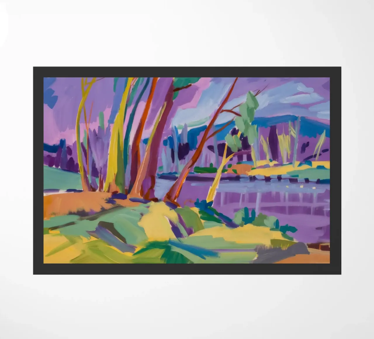 Rainbow River Path doormat by Radiance Landscape