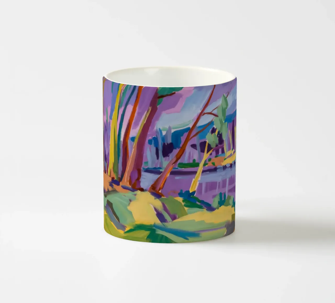 Sentiero fluviale dell'arcobaleno tazza in ceramica da Radiance Landscape
