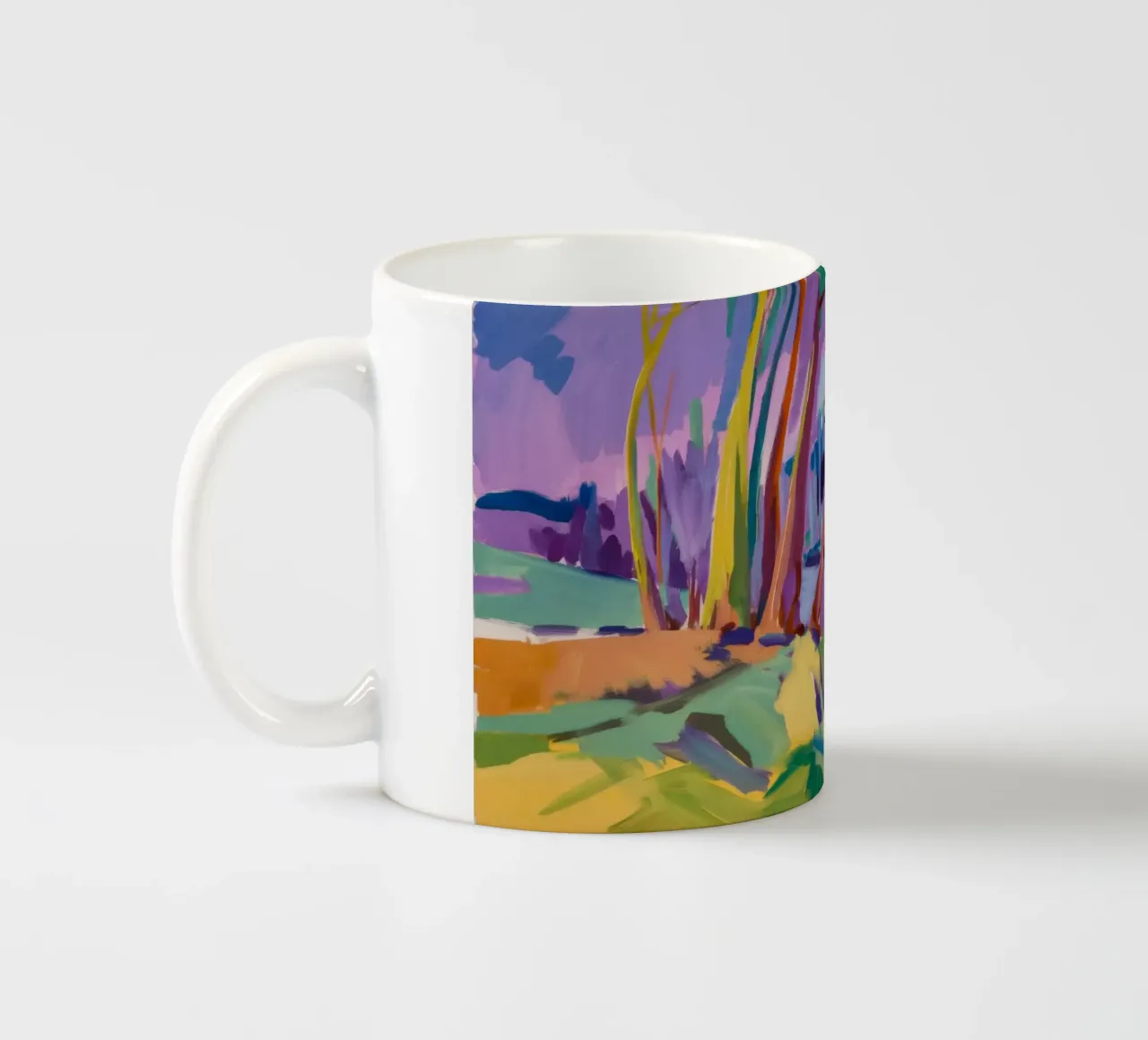 Sentiero fluviale dell'arcobaleno tazza in ceramica da Radiance Landscape