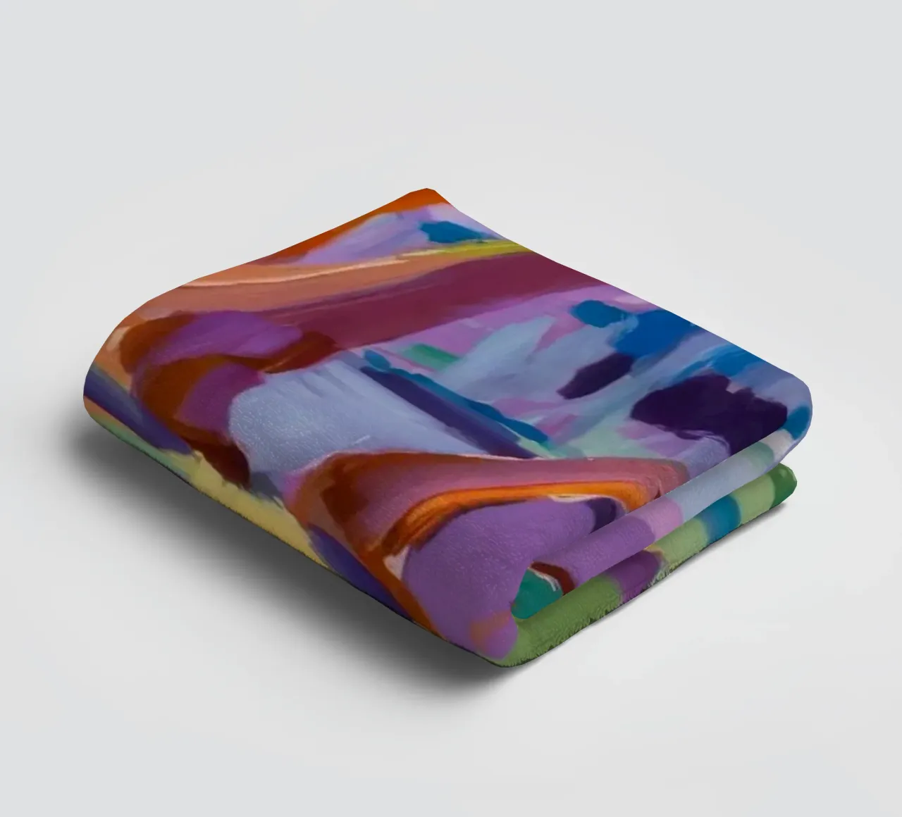 Rainbow River Path towel by Radiance Landscape