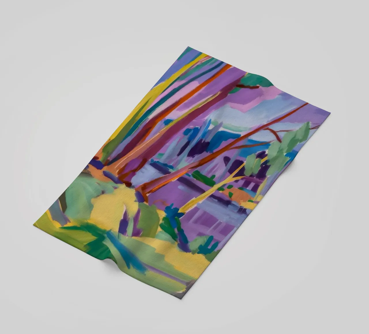 Rainbow River Path beach towel by Radiance Landscape