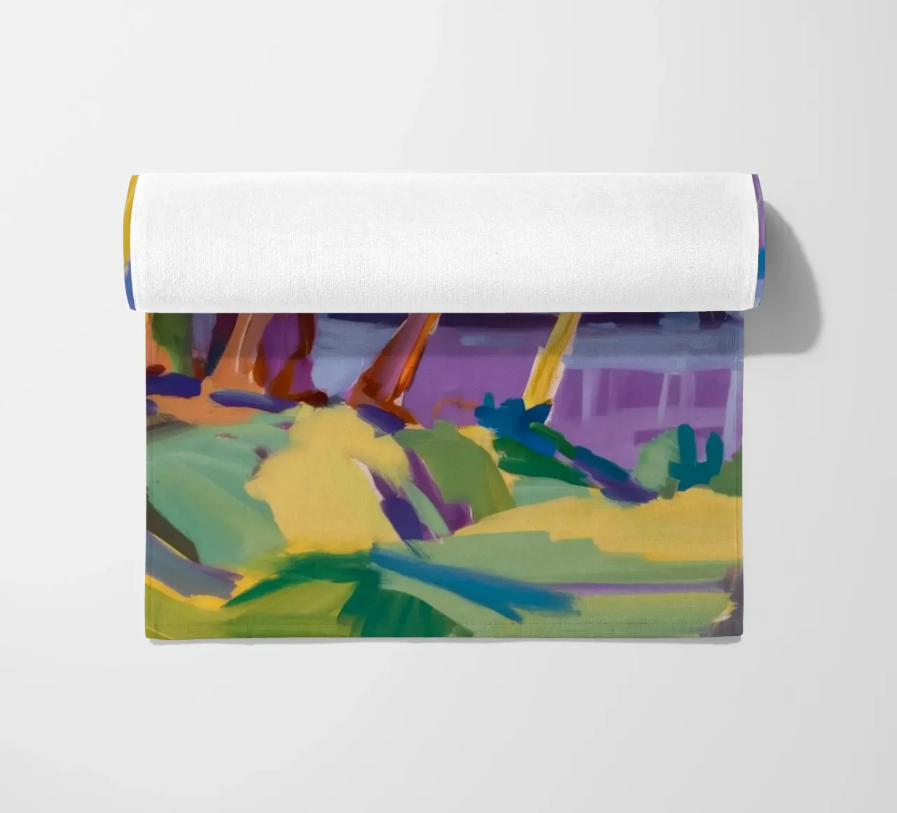Rainbow River Path beach towel by Radiance Landscape