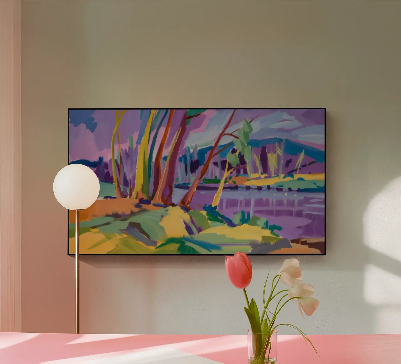 Regenbogen-Flussweg Acryl-Glas von Radiance Landscape