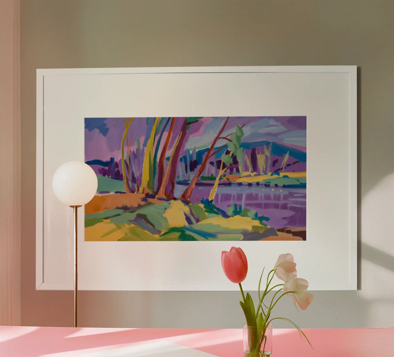 Regenbogen-Flussweg Poster von Radiance Landscape