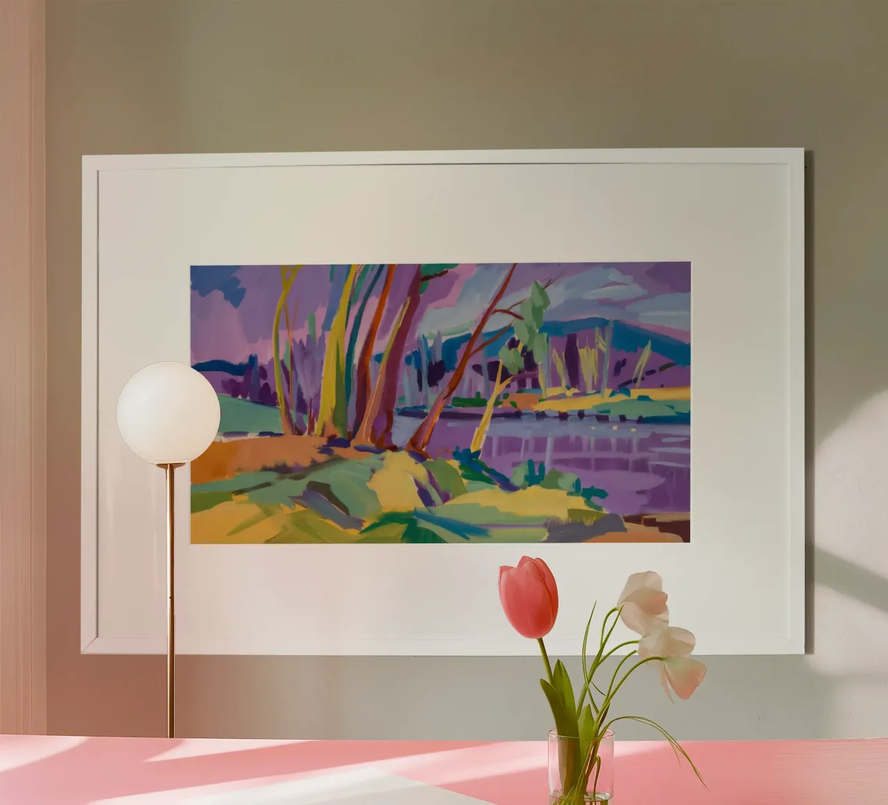 Sentiero fluviale dell'arcobaleno carta hahnemühle da Radiance Landscape